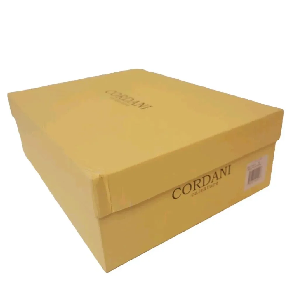 Cordani Empty Yellow Storage Shoes Box With Tissue Product Tag 2 Shoe Insert
